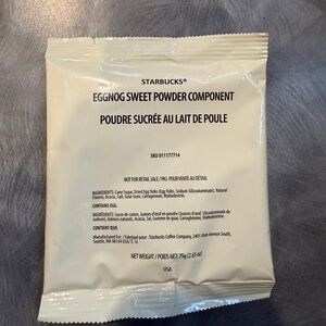 Starbucks Eggnog Sweet Powder Component - Cream Packet